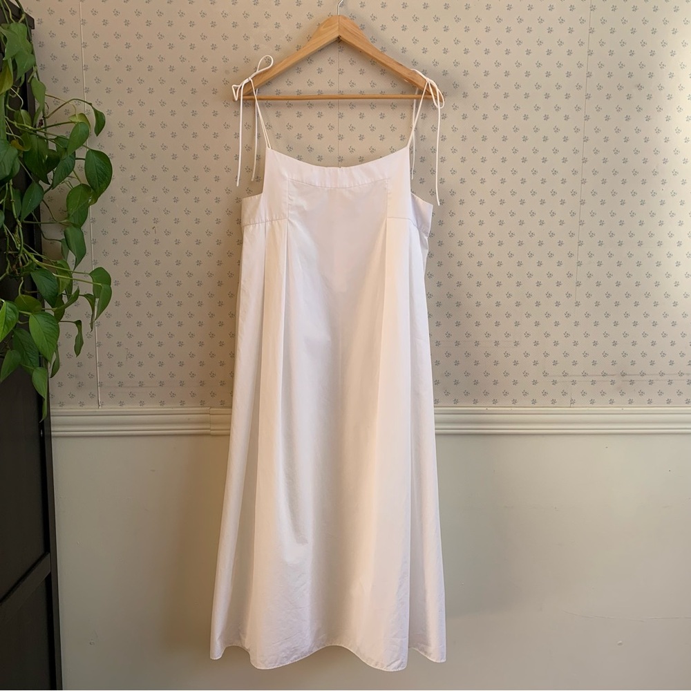 Adam Lippes White Poplin maxi dress Size S